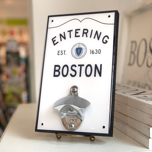 Entering Boston Wall Bottle Opener