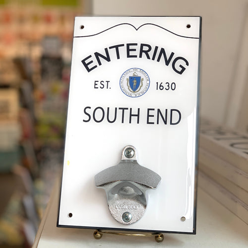 Entering South End Wall Bottle Opener