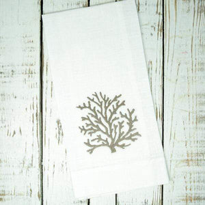 Linen Embroidered Hand Towel