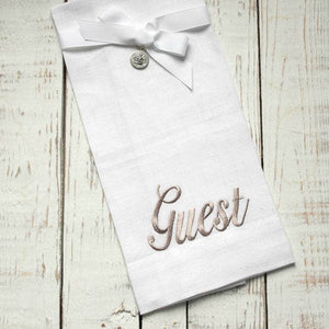 Linen Embroidered Hand Towel