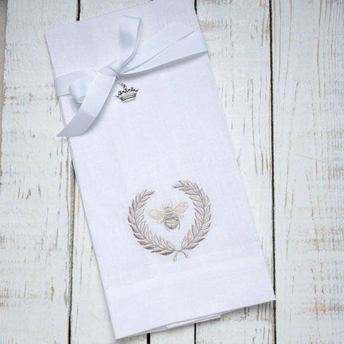 Linen Embroidered Hand Towel